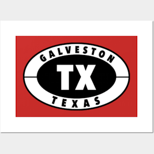 Vintage Galveston Texas Posters and Art